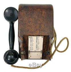 Bureau Vintage Militaire Téléphone Téléphone Bakelit 1943 Radio Armée Allemande Ww2