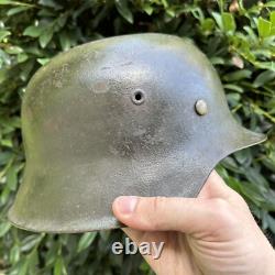 CASQUE COMBAT EN ACIER M42 DE L'ARMÉE ALLEMANDE DE LA WWII WW2 ORIGINAL