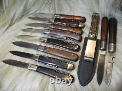 COUTEAU DE POCHE PLIANT DE LA WEHRMACHT ARMÉE ALLEMANDE DE LA SECONDE GUERRE MONDIALE Carl Schlieper Solingen
