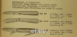 COUTEAU DE POCHE PLIANT DE LA WEHRMACHT ARMÉE ALLEMANDE DE LA SECONDE GUERRE MONDIALE Carl Schlieper Solingen