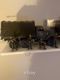 Camion militaire allemand 6x6 RC à l’échelle 1/16 de la Seconde Guerre mondiale avec canon et figurines, personnalisé RC WWII