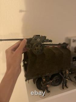 Camion militaire allemand 6x6 RC à l’échelle 1/16 de la Seconde Guerre mondiale avec canon et figurines, personnalisé RC WWII