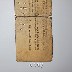 Carte de Mess de la Wehrmacht Allemande Panzerjäger Ersatz Abt. 20 Mai 1943 Document Tamponné Armée