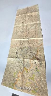 Carte tactique originale allemande de la Seconde Guerre mondiale groupe d'armée Nord Barbarossa invasion de la Lituanie