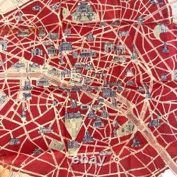 Carte touristique de Paris, France, 1942, Seconde Guerre mondiale, occupation allemande, guide SERP, militaria