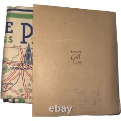 Carte touristique de Paris, France, 1942, Seconde Guerre mondiale, occupation allemande, guide SERP, militaria