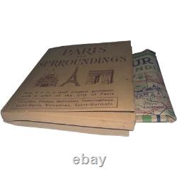 Carte touristique de Paris, France, 1942, Seconde Guerre mondiale, occupation allemande, guide SERP, militaria