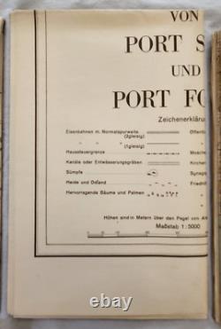 Cartes militaires allemandes originales de 1940 de la Seconde Guerre mondiale pour l'Afrique du Nord-Est, ensemble de l'armée de Berlin
