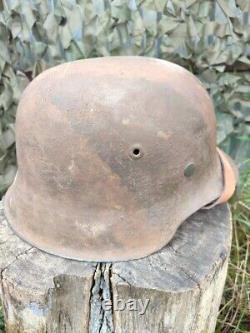Casque Allemand Original WW2 WWII en acier armée allemande 6