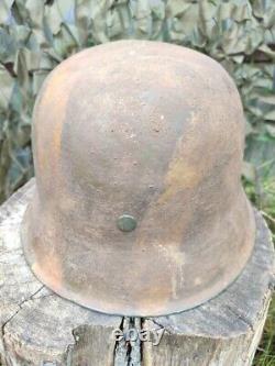 Casque Allemand Original WW2 WWII en acier armée allemande 6