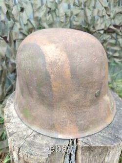 Casque Allemand Original WW2 WWII en acier armée allemande 6