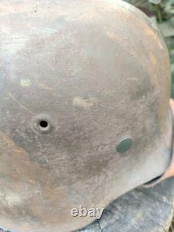 Casque Allemand Original WW2 WWII en acier armée allemande 6