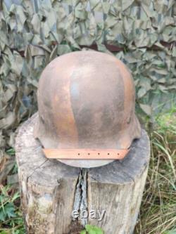 Casque Allemand Original WW2 WWII en acier armée allemande 6