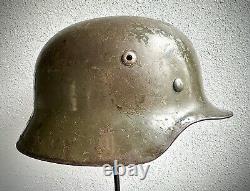 Casque M35 Super Rare/Fabriqué en Allemagne/Envoyé à l'armée de Franco dans la guerre civile espagnole.