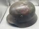 Casque M40 De L&rsquo;arm&eacute;e Allemande De La Seconde Guerre Mondiale, Peint Modernement En Camouflage Style Normandie, Taille 64