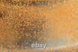 Casque M42 de l'armée allemande de la Seconde Guerre mondiale, bonne peinture, dommages de bataille, tampon, de la visite en Normandie