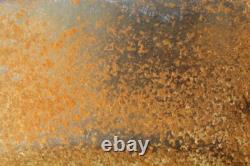 Casque M42 de l'armée allemande de la Seconde Guerre mondiale, bonne peinture, dommages de bataille, tampon, de la visite en Normandie