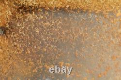 Casque M42 de l'armée allemande de la Seconde Guerre mondiale, bonne peinture, dommages de bataille, tampon, de la visite en Normandie