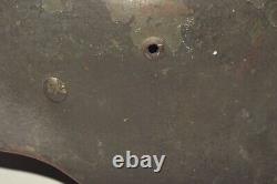 Casque Stahlhelm M35 ET62 de l'armée allemande de la Seconde Guerre mondiale avec doublure nommé original