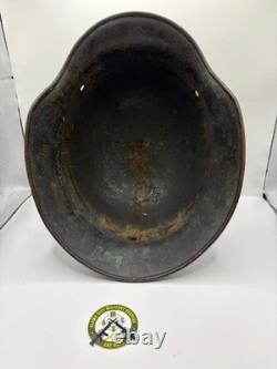 Casque Stahlhelm M35 de l'Armée Allemande de la Seconde Guerre Mondiale WW2 avec doublure daté 1937 ORIGINAL