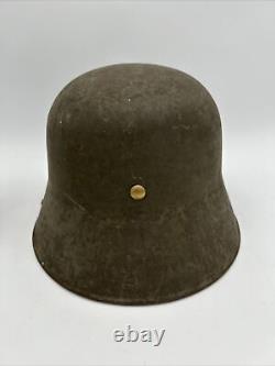 Casque allemand authentique de l'armée de la Première Guerre mondiale modèle M16 avec doublure en cuir