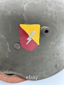 Casque allemand authentique de l'armée de la Première Guerre mondiale modèle M16 avec doublure en cuir