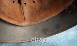 Casque de combat M35 en acier bleu de l'Armée de l'Air allemande Luftwaffe de la Seconde Guerre mondiale, vétéran.