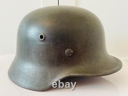 Casque de combat M40 DD de l'armée allemande de la Seconde Guerre mondiale, totalement original et rare