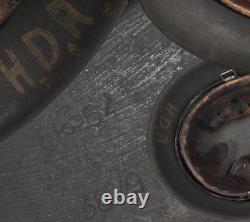 Casque de combat camouflé M42 original allemand de la Seconde Guerre mondiale