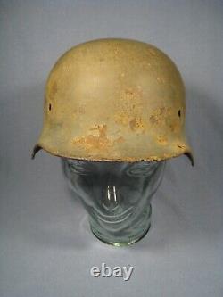 Casque de strip SD de l'armée M35 relic original allemand de la Seconde Guerre mondiale