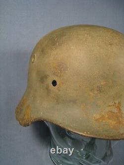 Casque de strip SD de l'armée M35 relic original allemand de la Seconde Guerre mondiale