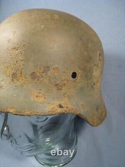 Casque de strip SD de l'armée M35 relic original allemand de la Seconde Guerre mondiale