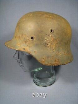 Casque de strip SD de l'armée M35 relic original allemand de la Seconde Guerre mondiale