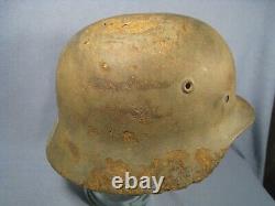 Casque de strip SD de l'armée M35 relic original allemand de la Seconde Guerre mondiale