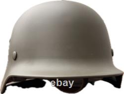 Casque en acier Stahlhelm Wehrmacht WH de l'armée allemande M35, reproduction, Seconde Guerre mondiale, olive