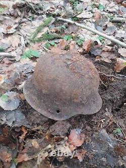 Casque original de l'armée allemande Wehrmacht de la Seconde Guerre mondiale WW2 WWII