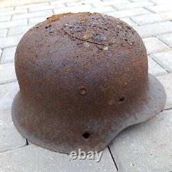 Casque original de l'armée allemande Wehrmacht de la Seconde Guerre mondiale WW2 WWII