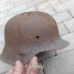 Casque original de l'armée allemande Wehrmacht de la Seconde Guerre mondiale WW2 WWII