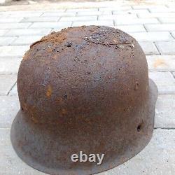 Casque original de l'armée allemande Wehrmacht de la Seconde Guerre mondiale WW2 WWII