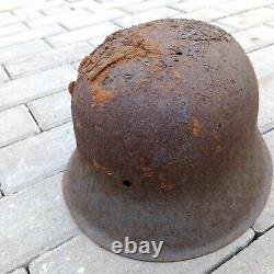 Casque original de l'armée allemande Wehrmacht de la Seconde Guerre mondiale WW2 WWII