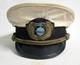 Casquette D'officier Zeppelin Allemand De L'armée Américaine De La Seconde Guerre Mondiale Avec Un Dessus Blanc