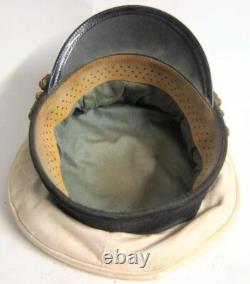 Casquette d'officier Zeppelin allemand de l'armée américaine de la Seconde Guerre mondiale avec un dessus blanc