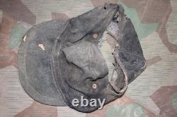 Casquette de campagne de l’armée allemande originale de la Seconde Guerre mondiale, Gebirgsjäger Bergmütze, front de l’Est, WH/SS 1944