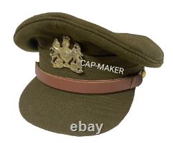 Casquette de crâne noire d'officier élite SS allemand de la Seconde Guerre mondiale, chef de l'armée.