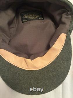 Casquette de ski EREL Robert Lubstein de l'armée allemande WW2 de 59 cm Bergmütze pour Gebirgsjäger