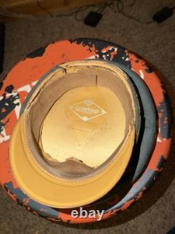 Casquette de visière d'origine de la Wehrmacht allemande de la Seconde Guerre mondiale pour sous-officiers et soldats