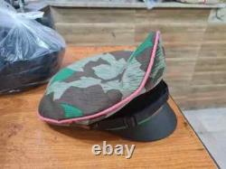 Casquette écrasée de l'armée allemande de la Seconde Guerre mondiale en camouflage éclaté, casquette militaire de terrain