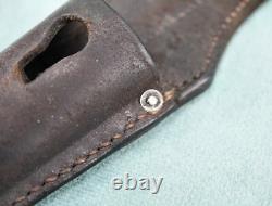 Ceinture de combat en cuir K98 LBA de la Wehrmacht de la Seconde Guerre mondiale avec frog, baïonnette d'armée héritée de la Luftwaffe