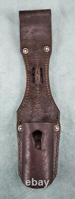 Ceinture de combat en cuir K98 LBA de la Wehrmacht de la Seconde Guerre mondiale avec frog, baïonnette d'armée héritée de la Luftwaffe