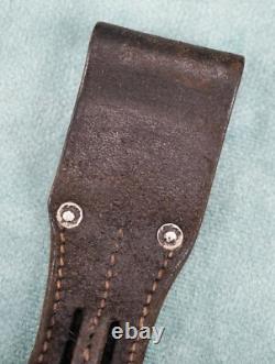 Ceinture de combat en cuir K98 LBA de la Wehrmacht de la Seconde Guerre mondiale avec frog, baïonnette d'armée héritée de la Luftwaffe